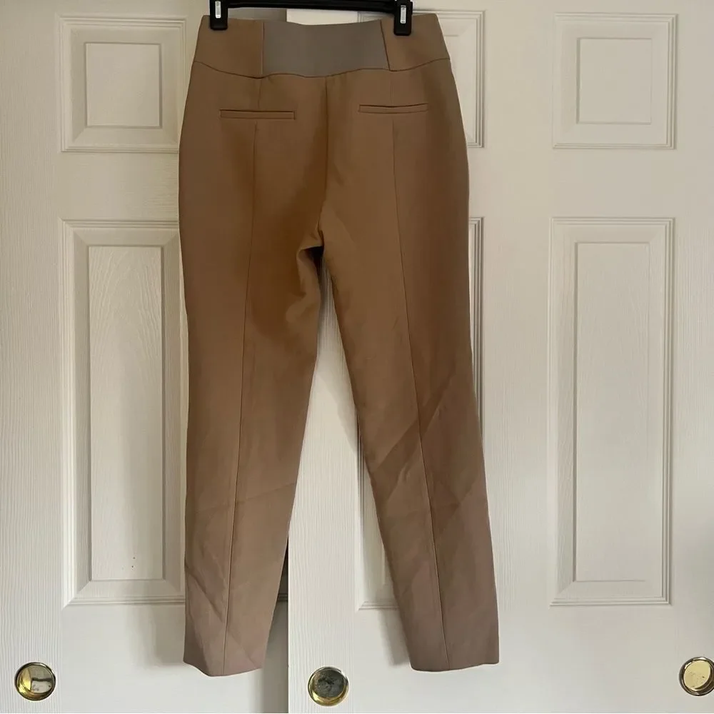 Peserico Slim Fit Trousers Style P04752 IT 42 US 6 Tan NEW